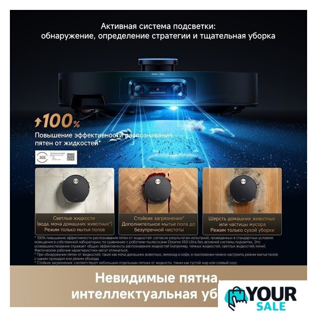 Робот-пылесос Dreame Robot Vacuum X60 Master Black RLX88DE (евровилка, черный) - Изображение №17 — Интернет-магазин Your Sale