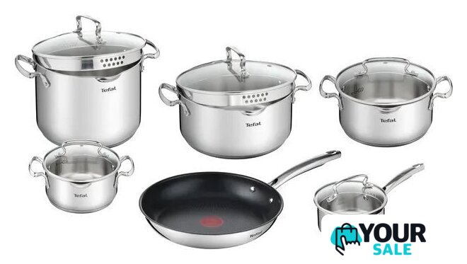 Набор кастрюль Tefal Duetto+ 11 G732SB55 - Изображение №1 — Интернет-магазин Your Sale