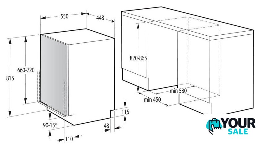Встраиваемая посудомоечная машина Gorenje GV572D10 - Изображение №4 — Интернет-магазин Your Sale