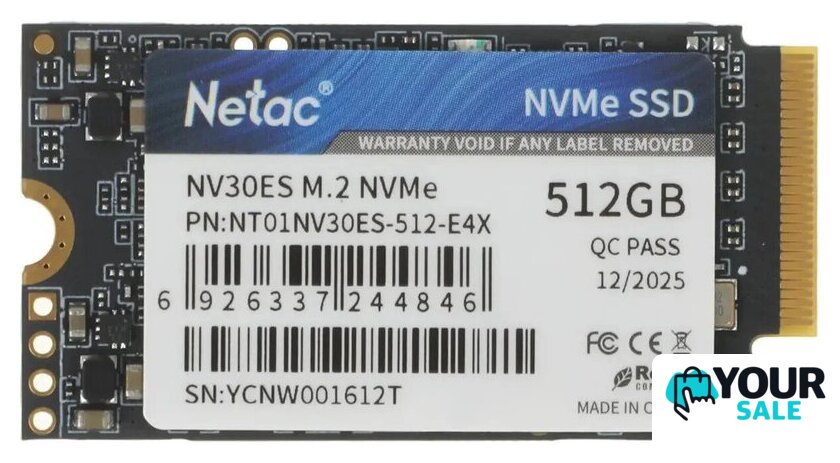 SSD Netac NV30ES 512GB NT01NV30ES-512-E4X - Изображение №1 — Интернет-магазин Your Sale