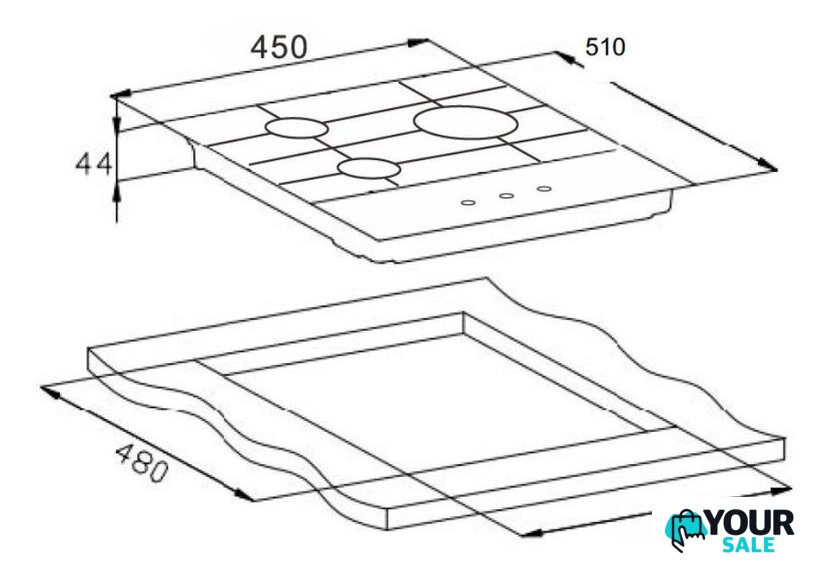 Варочная панель Weissgauff HGG 451 BGh Nano Glass - Изображение №3 — Интернет-магазин Your Sale