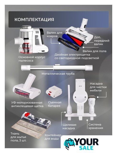 Пылесос Evolution Smart Clean VCF2613UV Wet and Dry - Изображение №36 — Интернет-магазин Your Sale