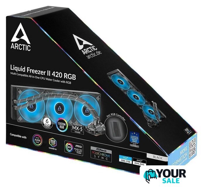 Система жидкостного охлаждения для процессора Arctic Liquid Freezer II 420 RGB + RGB Controller ACFRE00111A - Изображение №6 — Интернет-магазин Your Sale