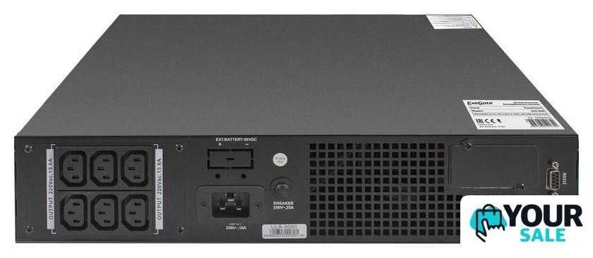 Источник бесперебойного питания ExeGate PowerExpert ULS-3000.LCD.AVR.C13.USB.RS232.SNMP.2U - Изображение №5 — Интернет-магазин Your Sale