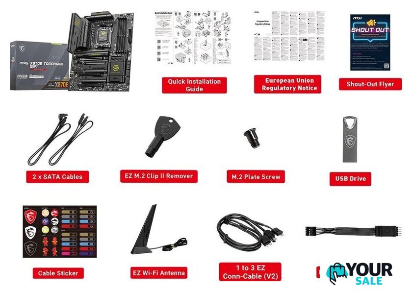 Материнская плата MSI MAG X870E Tomahawk WiFi - Изображение №2 — Интернет-магазин Your Sale