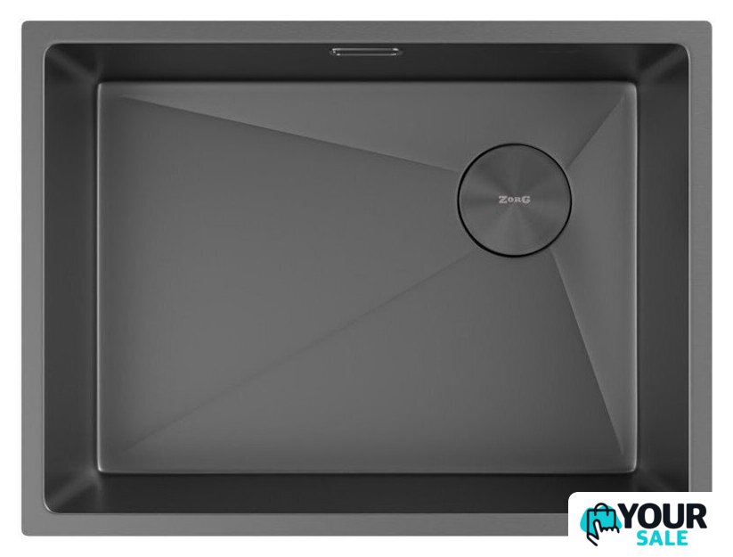 Кухонная мойка ZorG Zerox 59 U / IF Side SF Zurinox PVD Gunblack - Изображение №3 — Интернет-магазин Your Sale
