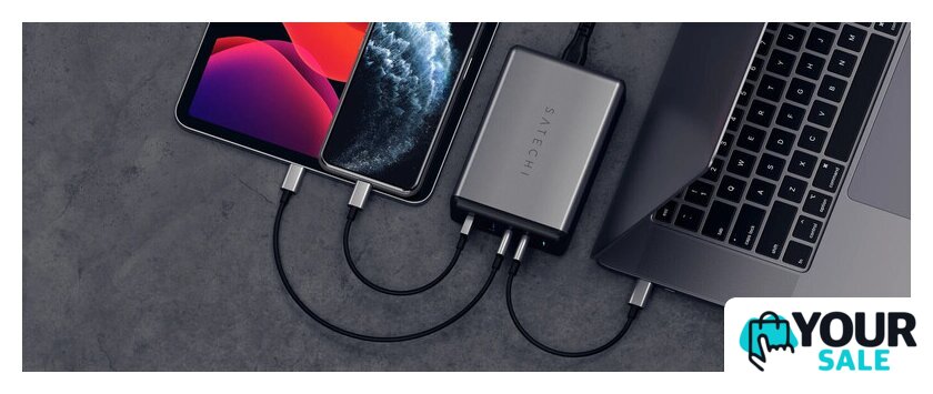 Сетевое зарядное Satechi 108W Pro Type-C PD Desktop Charger (американская вилка) - Изображение №10 — Интернет-магазин Your Sale