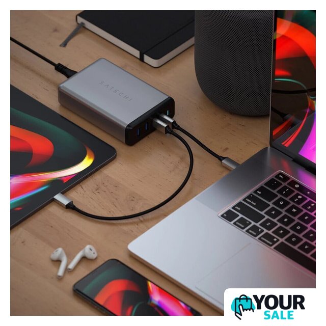 Сетевое зарядное Satechi 108W Pro Type-C PD Desktop Charger (американская вилка) - Изображение №7 — Интернет-магазин Your Sale