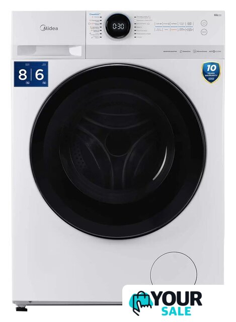 Стирально-сушильная машина Midea Lunar MF200D80WBS/W-RU - Изображение №1 — Интернет-магазин Your Sale