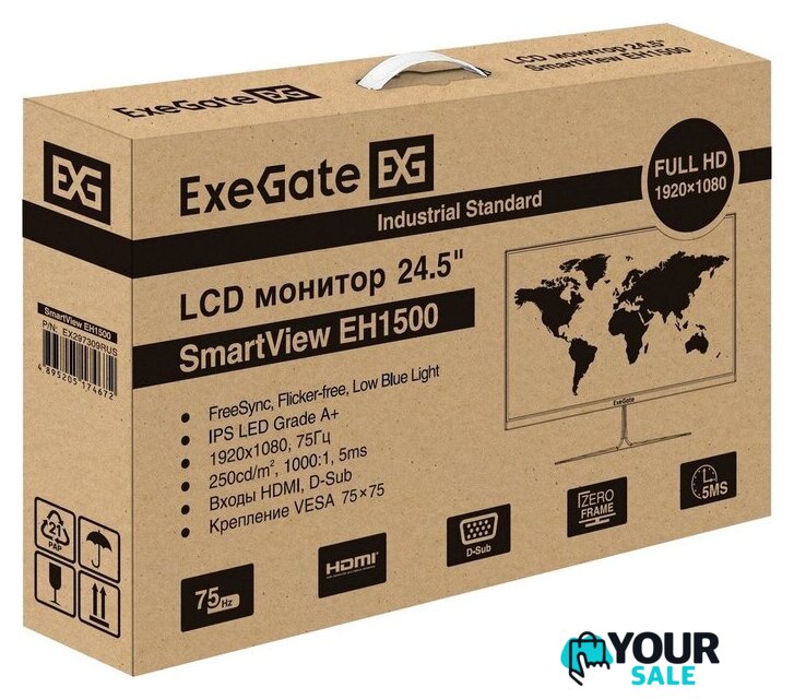 Монитор ExeGate SmartView EH1500 EX297309RUS - Изображение №9 — Интернет-магазин Your Sale