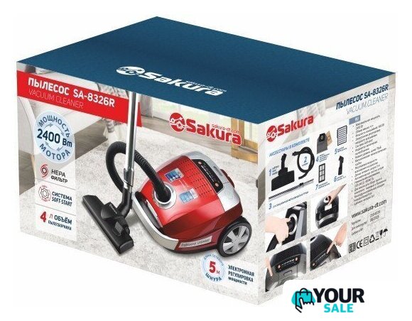 Пылесос Sakura SA-8326R - Изображение №4 — Интернет-магазин Your Sale