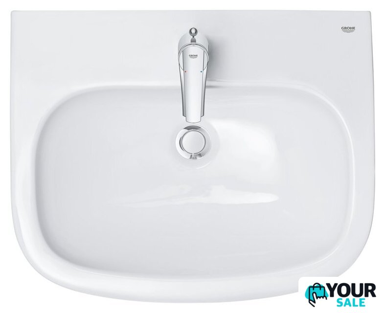 Умывальник Grohe 3933500H с гигиеническим покрытием 59.5x48.2 - Изображение №3 — Интернет-магазин Your Sale