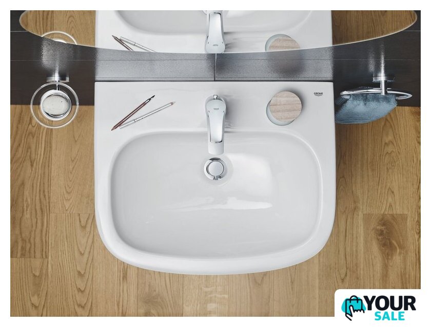 Умывальник Grohe 3933500H с гигиеническим покрытием 59.5x48.2 - Изображение №7 — Интернет-магазин Your Sale