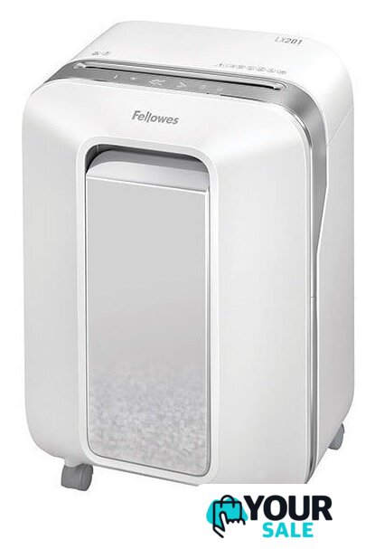 Шредер Fellowes Powershred LX201 (белый) - Изображение №3 — Интернет-магазин Your Sale
