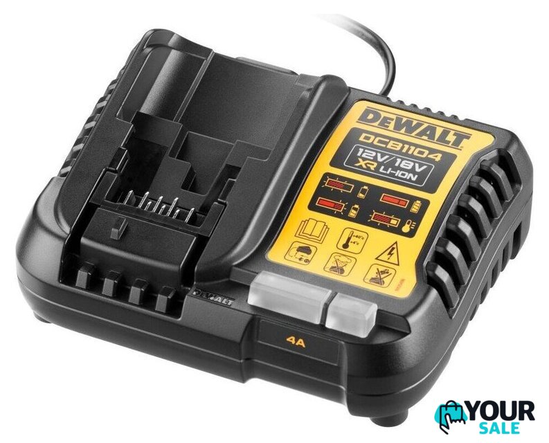 Аккумулятор с зарядным устройством DeWalt DCB1104M2 (18В/2x4 Ач) - Изображение №2 — Интернет-магазин Your Sale