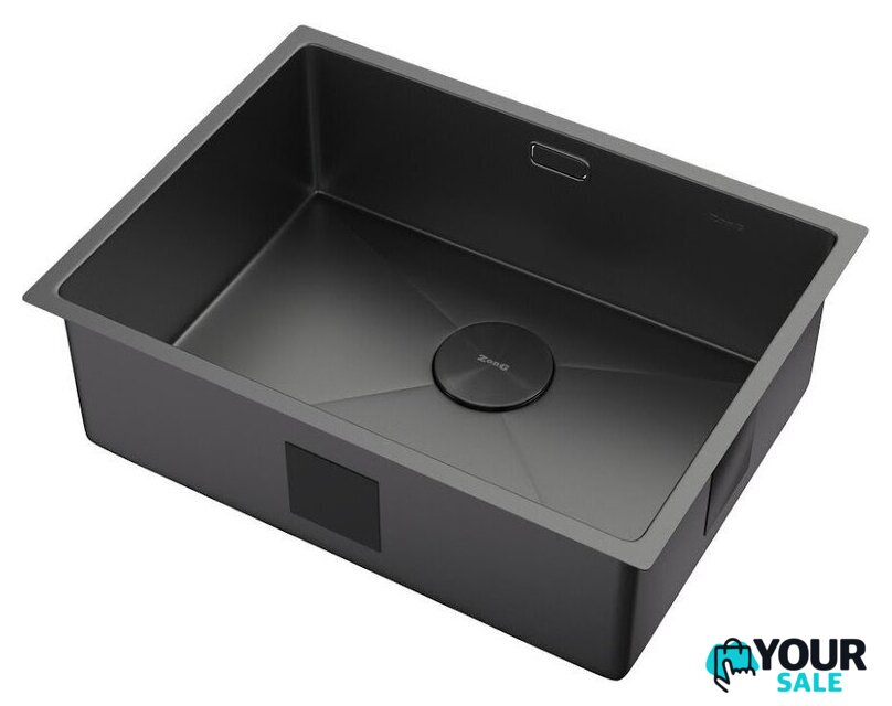 Кухонная мойка ZorG Zerox 59 U / IF Zurinox PVD Gunblack - Изображение №2 — Интернет-магазин Your Sale