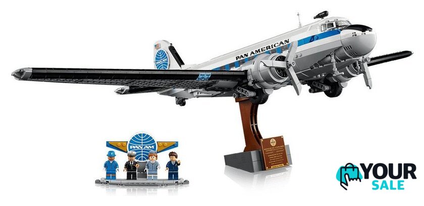 Конструктор LEGO Icons 11378 Douglas DC-3 PAN AM Airliner - Изображение №7 — Интернет-магазин Your Sale