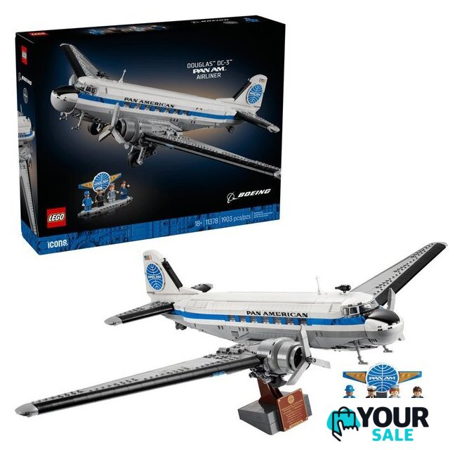 Конструктор LEGO Icons 11378 Douglas DC-3 PAN AM Airliner - Изображение №1 — Интернет-магазин Your Sale