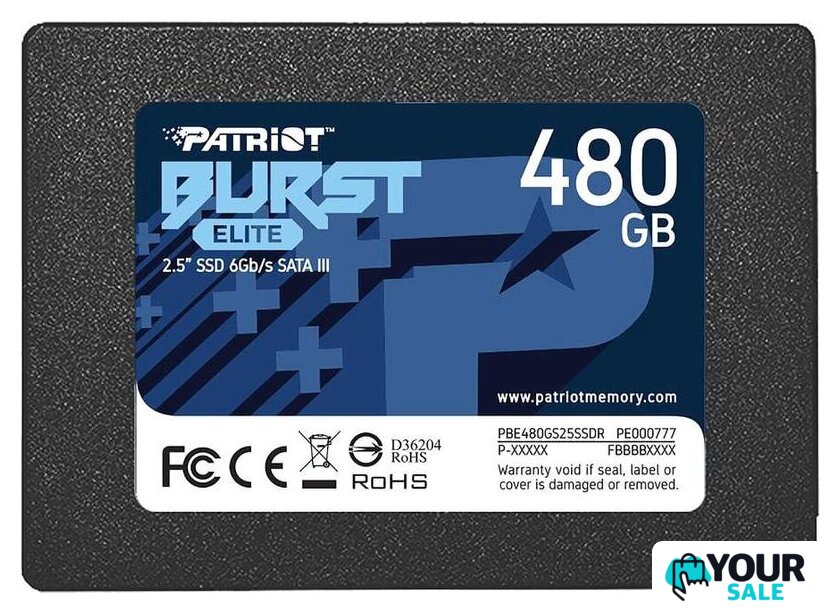 SSD Patriot Burst Elite 480GB PBE480GS25SSDR - Изображение №1 — Интернет-магазин Your Sale