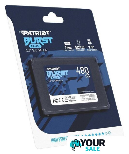 SSD Patriot Burst Elite 480GB PBE480GS25SSDR - Изображение №7 — Интернет-магазин Your Sale