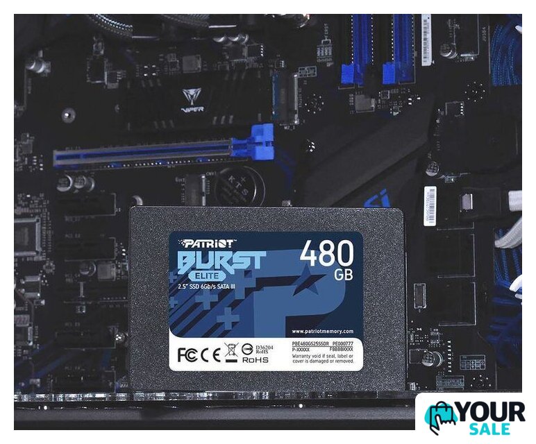 SSD Patriot Burst Elite 480GB PBE480GS25SSDR - Изображение №4 — Интернет-магазин Your Sale