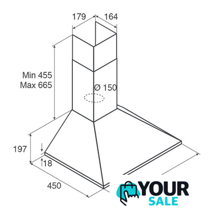 Кухонная вытяжка Jetair Gaia WH/A/60 PRF0112627B - Изображение №2 — Интернет-магазин Your Sale