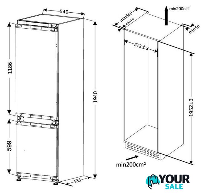 Холодильник MPM 310-FFI-21/E - Изображение №4 — Интернет-магазин Your Sale