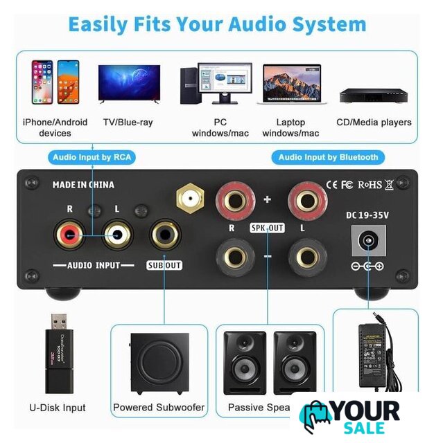 Усилитель мощности Fosi Audio BL20C (24V) - Изображение №3 — Интернет-магазин Your Sale
