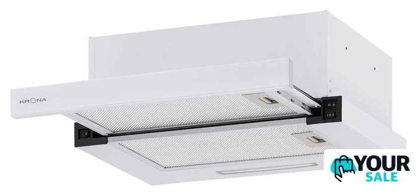 Кухонная вытяжка Krona Kamilla F 450 white КА-00009804 (белый) - Изображение №1 — Интернет-магазин Your Sale