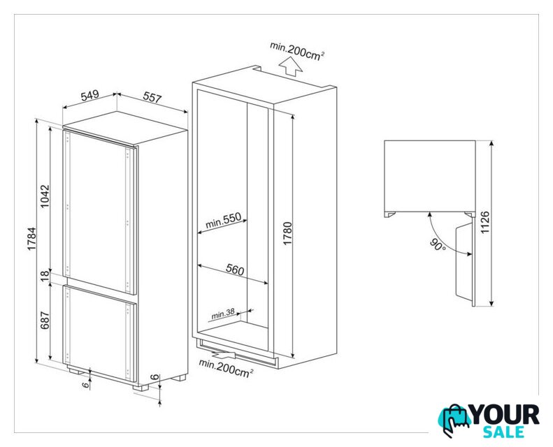 Холодильник Smeg C9174DN2D1 - Изображение №6 — Интернет-магазин Your Sale