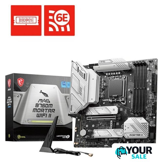 Материнская плата MSI MAG B760M Mortar WiFi II - Изображение №2 — Интернет-магазин Your Sale