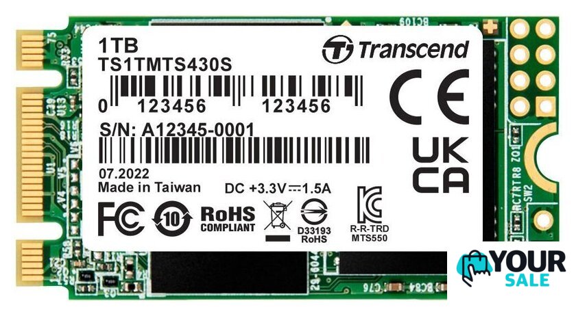 SSD Transcend 430S 1TB TS1TMTS430S - Изображение №1 — Интернет-магазин Your Sale