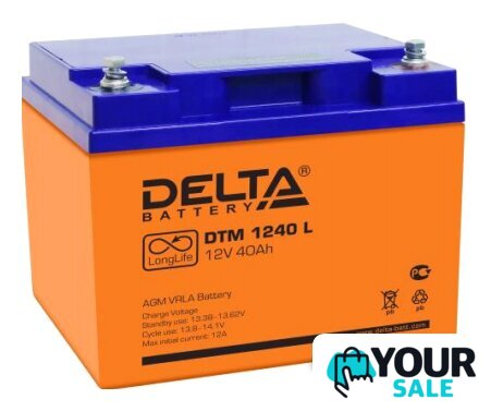 Аккумулятор для ИБП Delta DTM 1240 L (12В/40 А·ч) - Изображение №1 — Интернет-магазин Your Sale