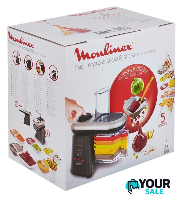 Овощерезка Moulinex Fresh Express Cube & Stick DJ905832 - Изображение №7 — Интернет-магазин Your Sale
