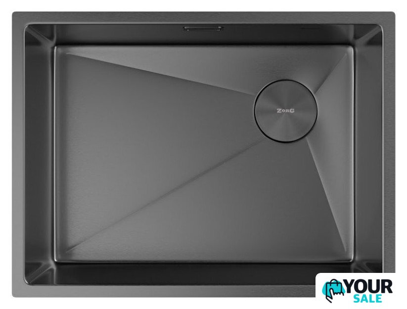 Кухонная мойка ZorG Zerox 59 U / IF Side SF PVD Gunblack - Изображение №3 — Интернет-магазин Your Sale