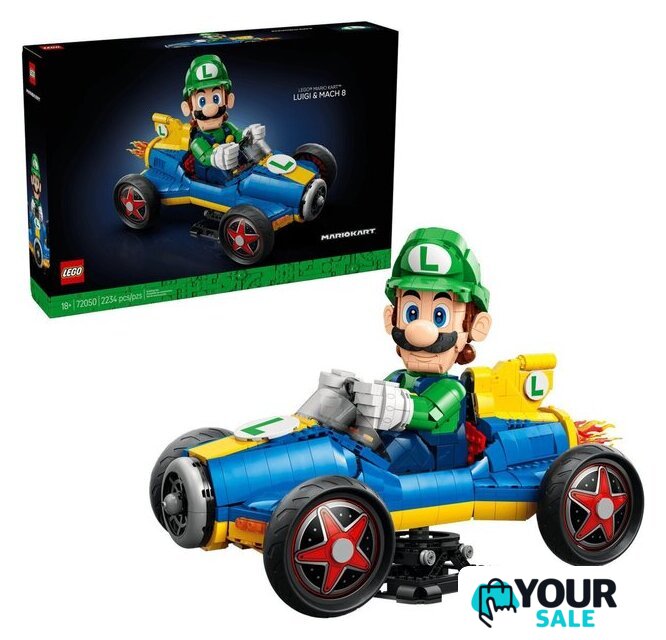 Конструктор LEGO Super Mario 72050 Mario Kart Luigi & Mach 8 - Изображение №1 — Интернет-магазин Your Sale