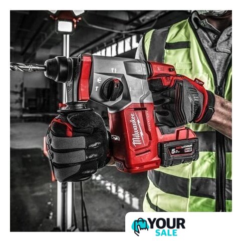 Перфоратор Milwaukee M18 BLH-502X 4933478894 (с 2-мя АКБ, кейс) - Изображение №4 — Интернет-магазин Your Sale
