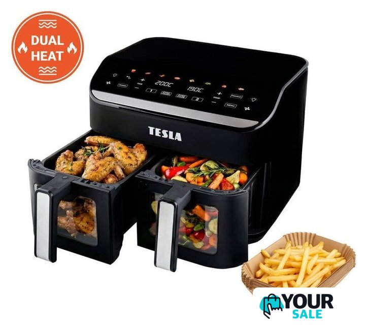 Аэрогриль (аэрофритюрница) Tesla Electronics DualHeat QD464 XXL - Изображение №1 — Интернет-магазин Your Sale