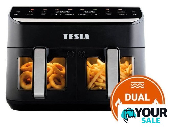 Аэрогриль (аэрофритюрница) Tesla Electronics DualHeat QD464 XXL - Изображение №3 — Интернет-магазин Your Sale