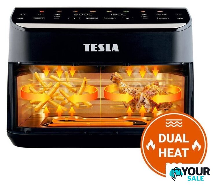 Аэрогриль (аэрофритюрница) Tesla Electronics DualHeat QD464 XXL - Изображение №2 — Интернет-магазин Your Sale