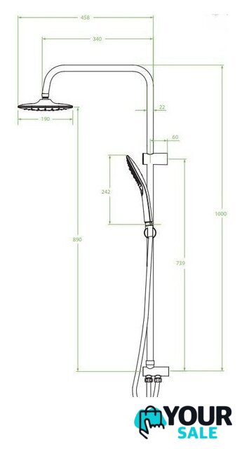 Душевая система  Laveo Zorita PLZ 60KX - Изображение №3 — Интернет-магазин Your Sale