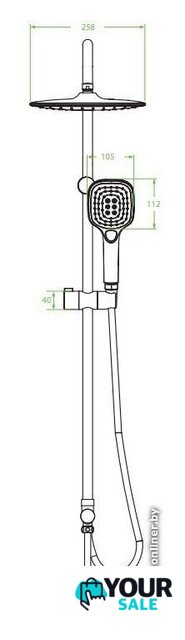 Душевая система  Laveo Zorita PLZ 60KX - Изображение №2 — Интернет-магазин Your Sale