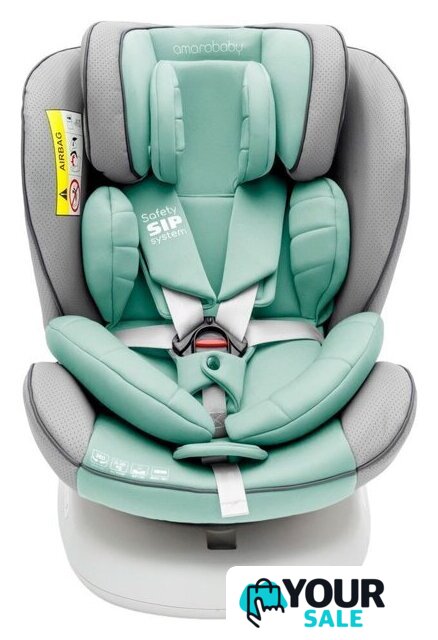 Детское автокресло Amarobaby Champion Isofix AMARO-2008CH-Se/Bi (серый/бирюзовый) - Изображение №1 — Интернет-магазин Your Sale
