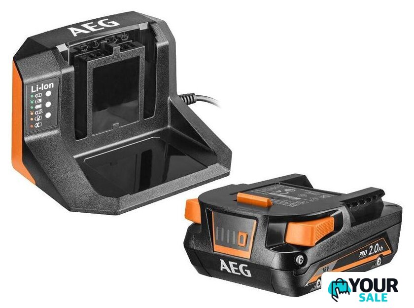 Аккумулятор с зарядным устройством AEG Powertools SET L1820S 4935478932 (18В/2 Ah + 18В) - Изображение №1 — Интернет-магазин Your Sale
