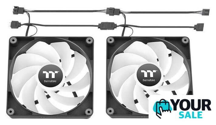 Комплект вентиляторов для корпуса Thermaltake CT120 Sync Reverse ARGB 2-Fan Pack CL-F173-PL12SW-A - Изображение №5 — Интернет-магазин Your Sale