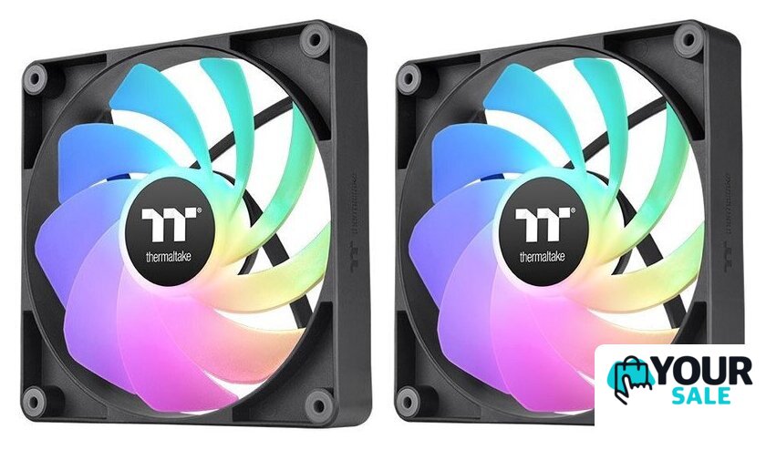 Комплект вентиляторов для корпуса Thermaltake CT120 Sync Reverse ARGB 2-Fan Pack CL-F173-PL12SW-A - Изображение №1 — Интернет-магазин Your Sale