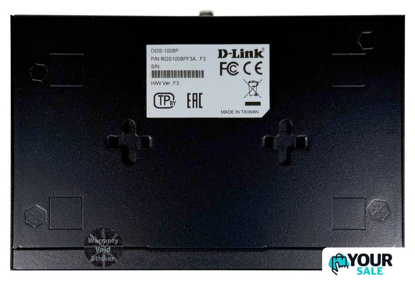 Неуправляемый коммутатор D-Link DGS-1008P/F3A - Изображение №4 — Интернет-магазин Your Sale