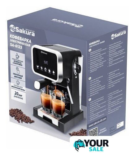Рожковая кофеварка Sakura SA-6123 - Изображение №2 — Интернет-магазин Your Sale