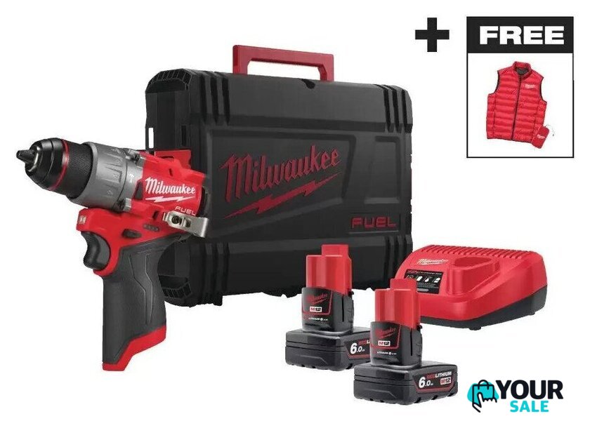 Ударная дрель-шуруповерт Milwaukee M12 FPD2MC-602X 4933499463 (с 2-мя АКБ, кейс) - Изображение №1 — Интернет-магазин Your Sale