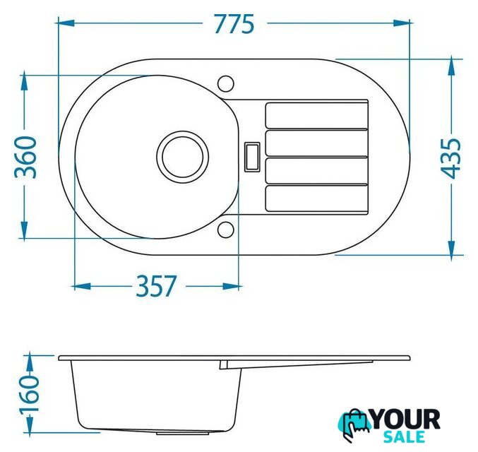 Кухонная мойка Alveus Niagara 40 1124055 - Изображение №2 — Интернет-магазин Your Sale